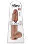 King Cock Dildo With Balls 12in - Caramel