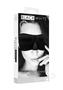 Ouch! Satin Curvy Eye Mask With Elastic Straps - Black