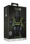 Ouch! Chest Bulldog Harness Glow In The Dark Large/xlarge - Green